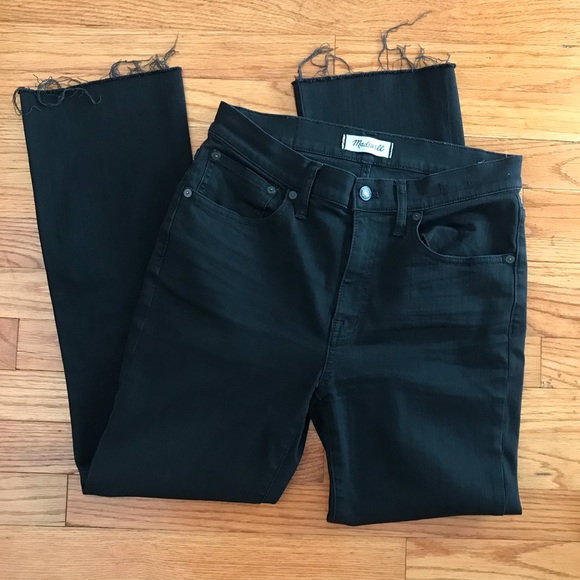 Madewell Denim - Madewell Cali Demi Boot Jean in black wash